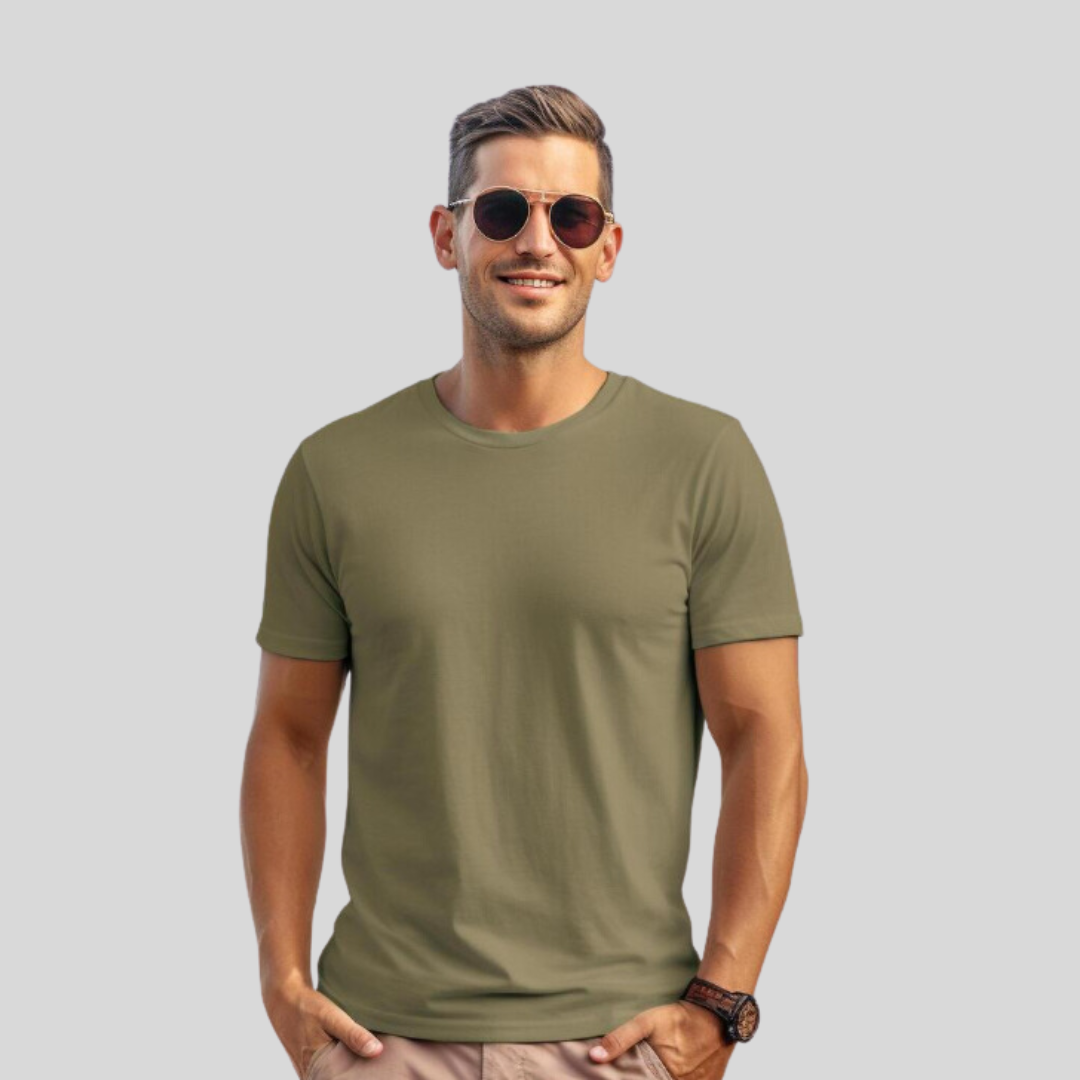 Green premium regular fit t-shirt